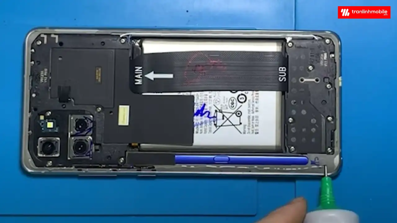 Quy trình thay nắp kính lưng Samsung Galaxy Note 10 Lite
