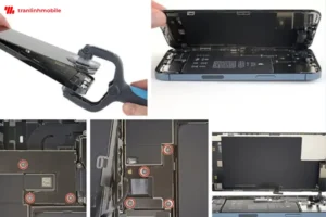 Dịch vụ thay k&iacute;nh cảm ứng iPhone 12 gi&aacute; tốt, linh kiện ch&iacute;nh h&atilde;ng tại [thuonghieu]
