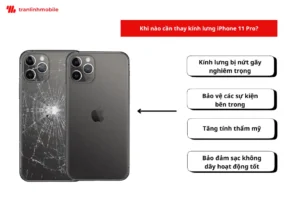 Trường hợp n&agrave;o cần thay k&iacute;nh lưng sau iPhone 11 Pro?