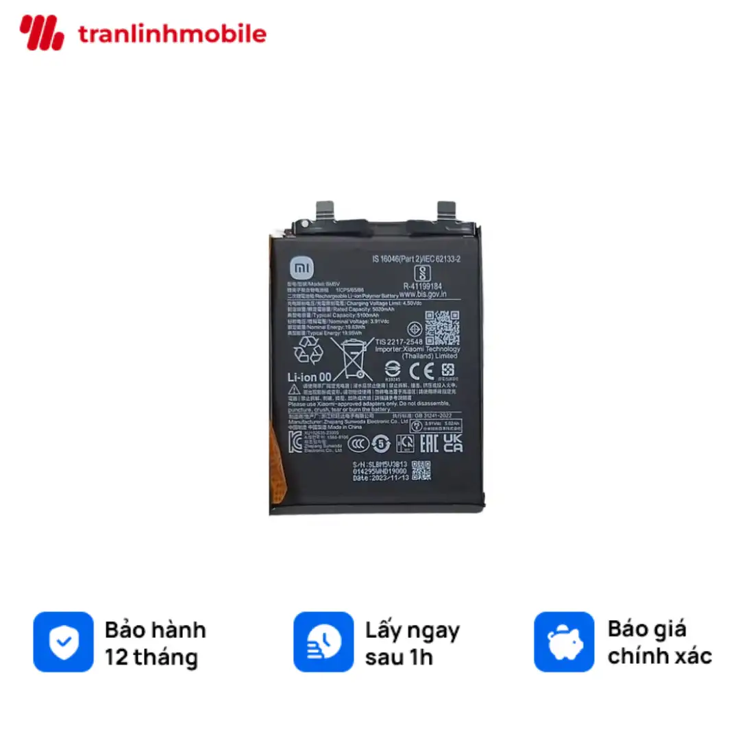 Thay pin Xiaomi Redmi Note 13 Pro