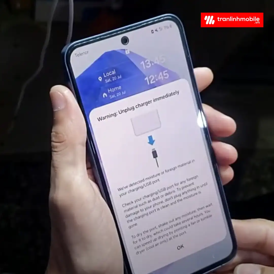 Thay chân sạc Samsung Galaxy A55 chính hãng