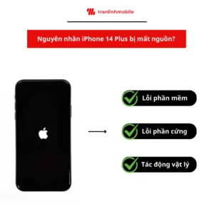 Nguyên nhân iPhone 14 Plus bị mất nguồn? 