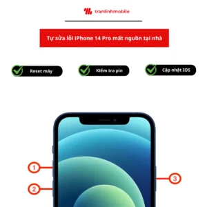 Một số cách mà bạn có thể áp dụng để tự sửa lỗi mất nguồn iPhone 14 Pro tại nhà